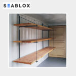shipping container shelving system