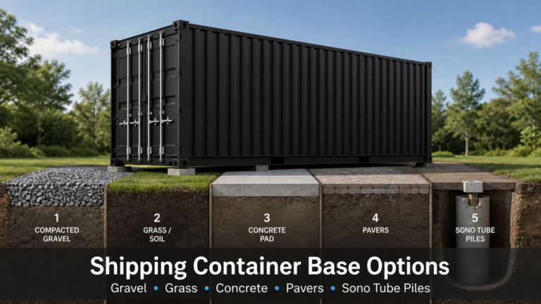 shipping container base