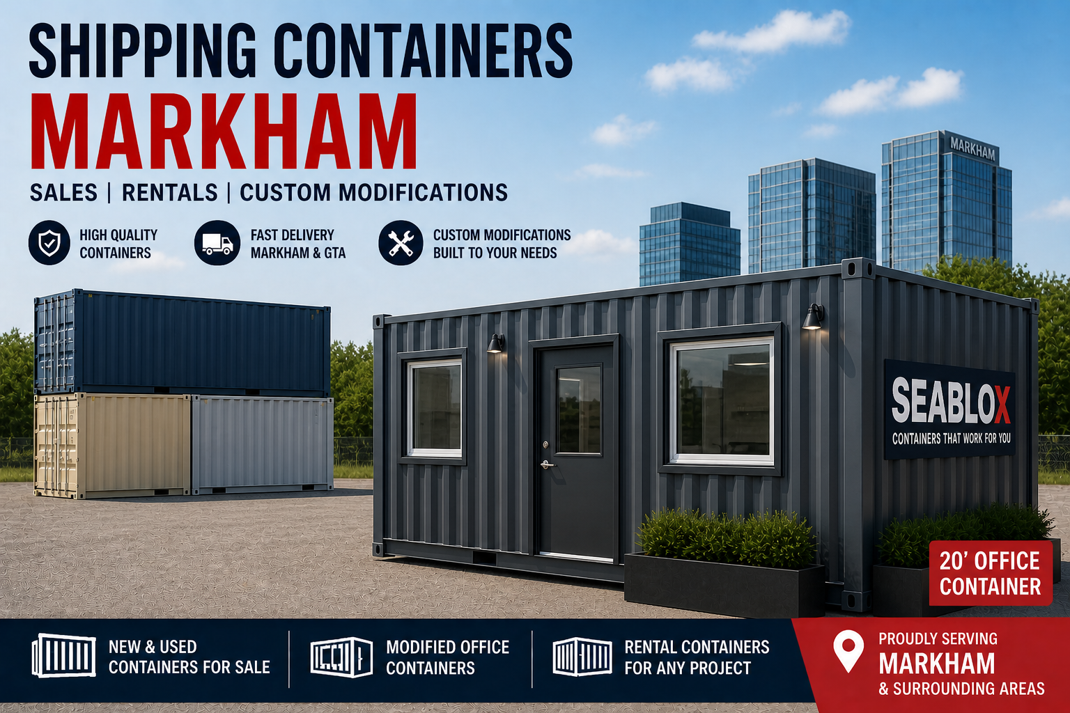 shipping containers markham